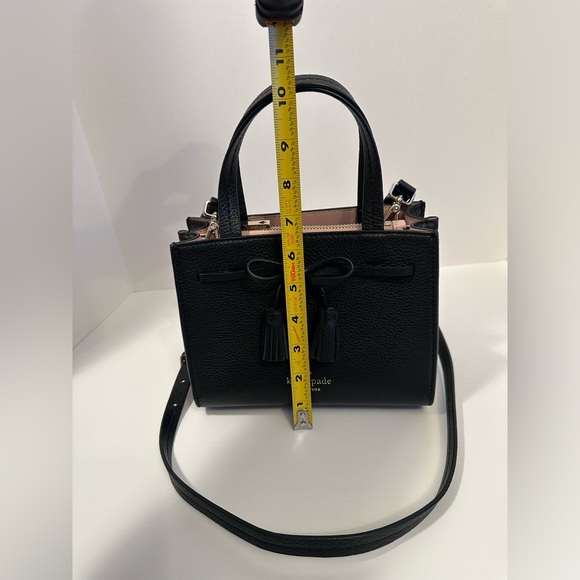 Black Kate Spade Hayes Mini Satchel Black Purse - Picture 14 of 17